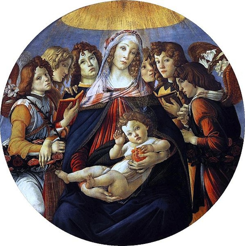 Botticelli Madonna of the Pomegranate